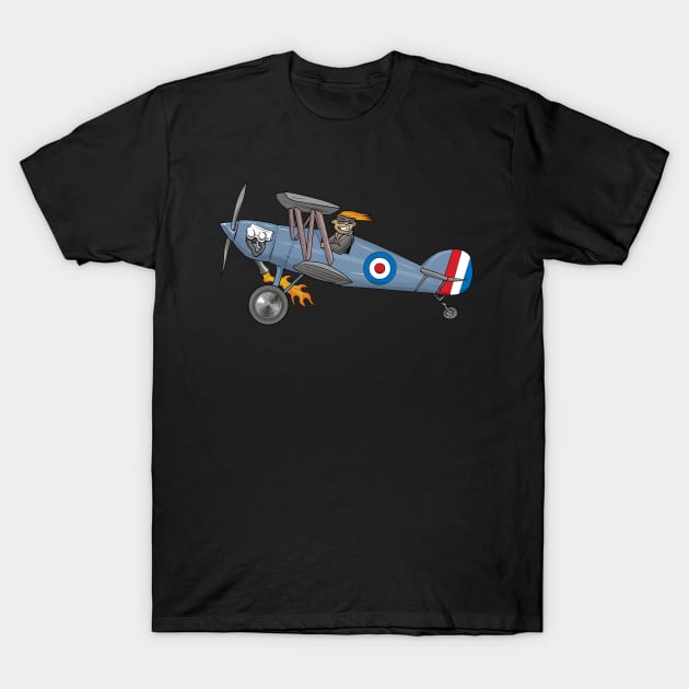 Bi-Plane Pilot T-Shirt by Funky Aviation